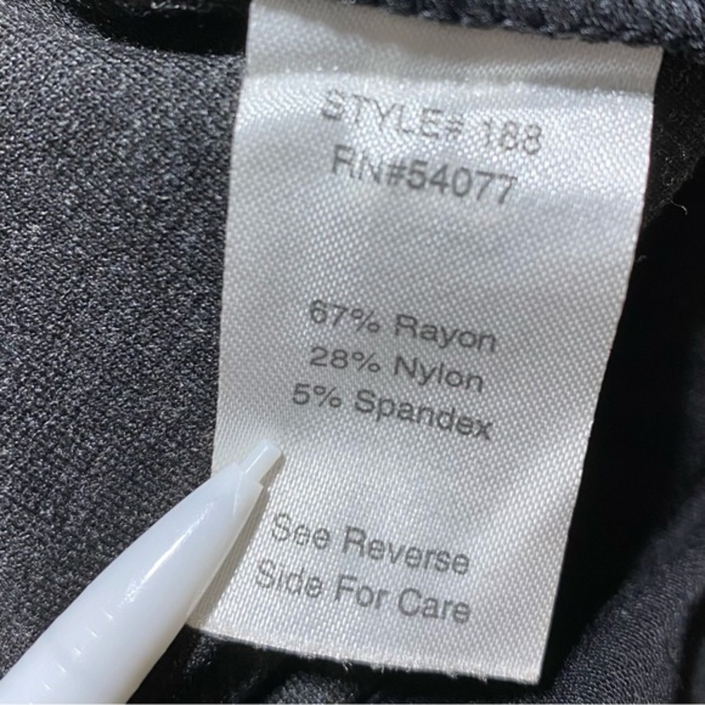CAbi Women 188 Ponte Gaucho Pants Wide Leg Size 8 Charcoal Gray Style 188 - Picture 10 of 14